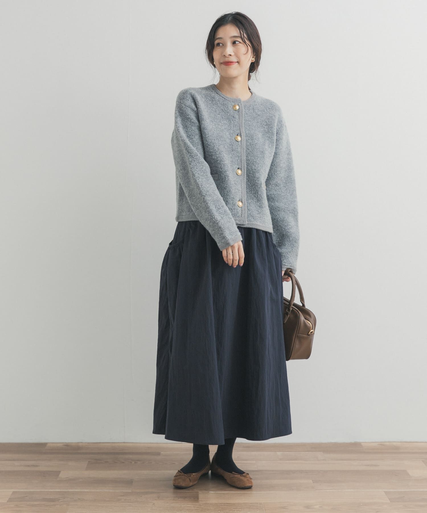 URBAN RESEARCH DOORS「サイドポケットギャザースカート」|スカート|