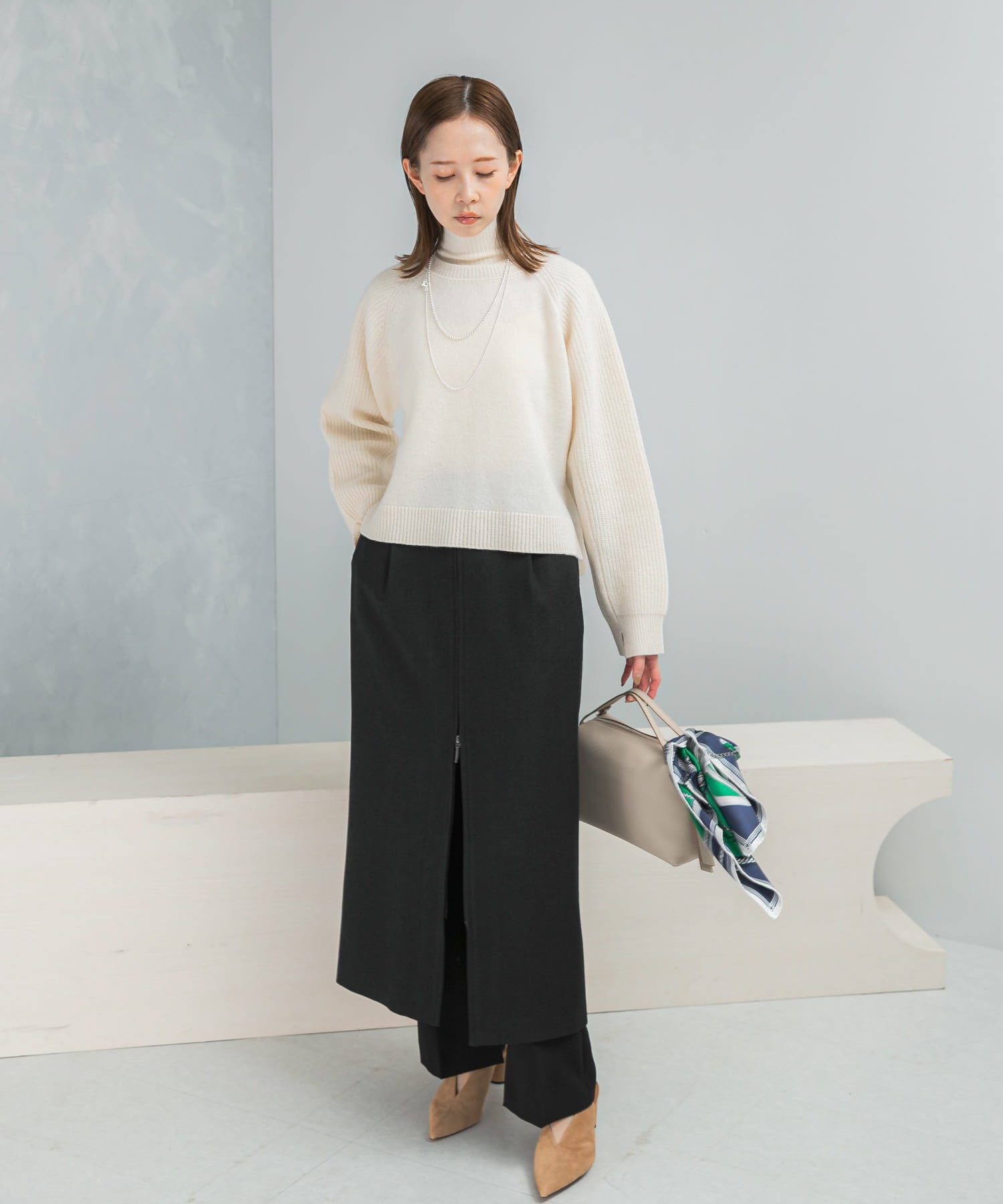 URBAN RESEARCH ROSSO「スーパーファインラムズウールショートニット」|ニット・セーター|