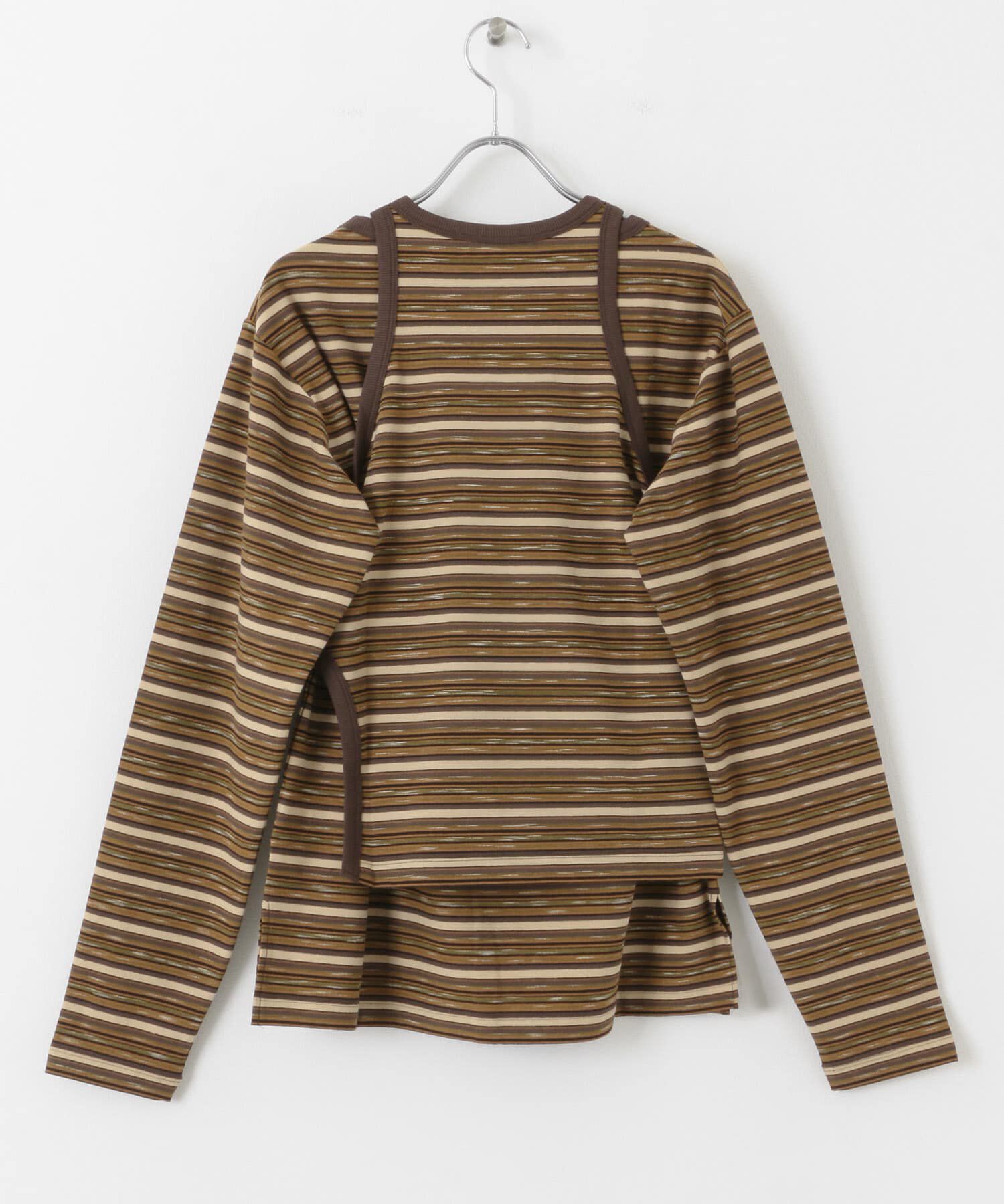  「ボーダータンクトップSETトップス」|Tシャツ・カットソー|