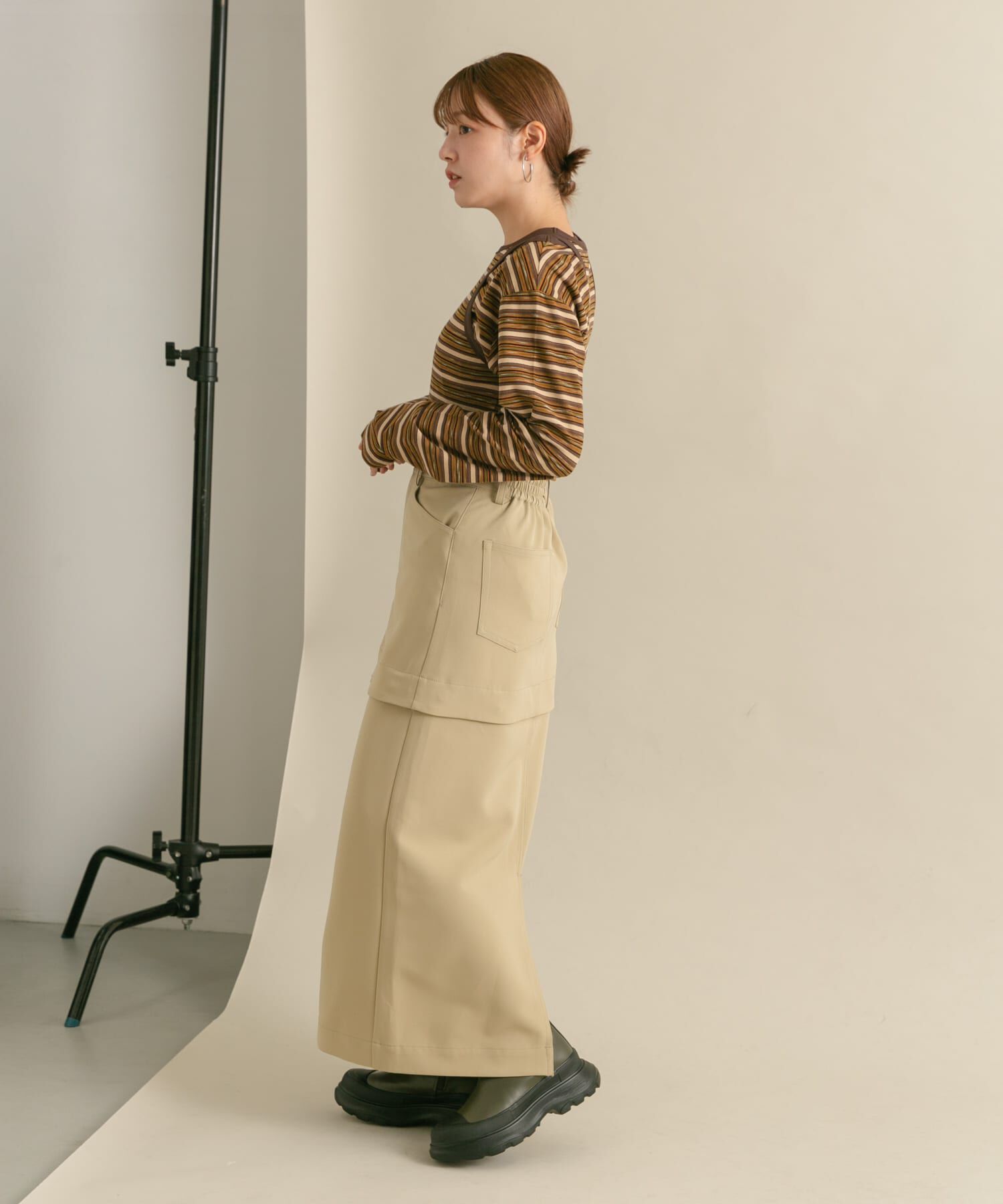  「ボーダータンクトップSETトップス」|Tシャツ・カットソー|