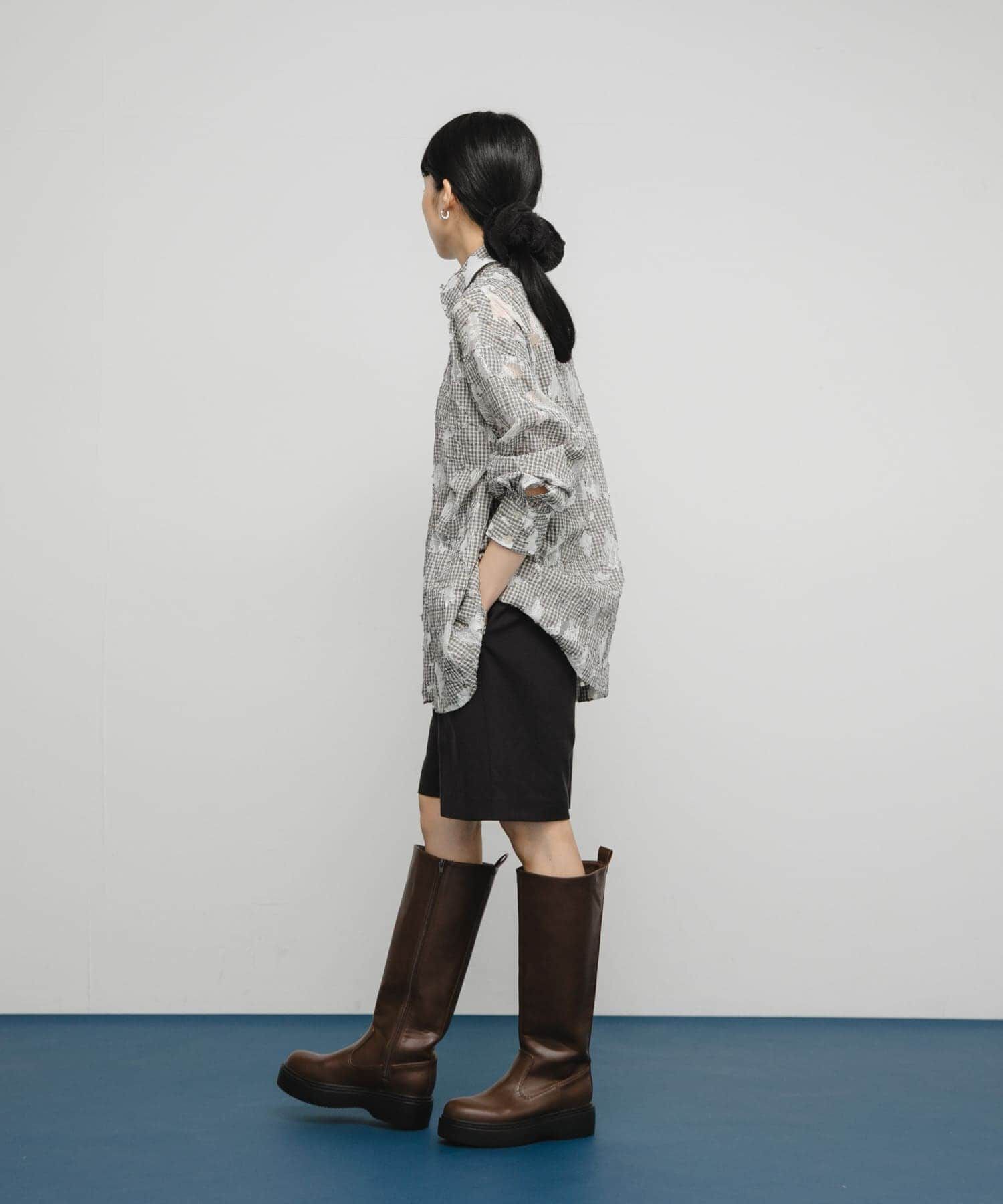  「プラットフォームロングブーツ」|ショートブーツ|