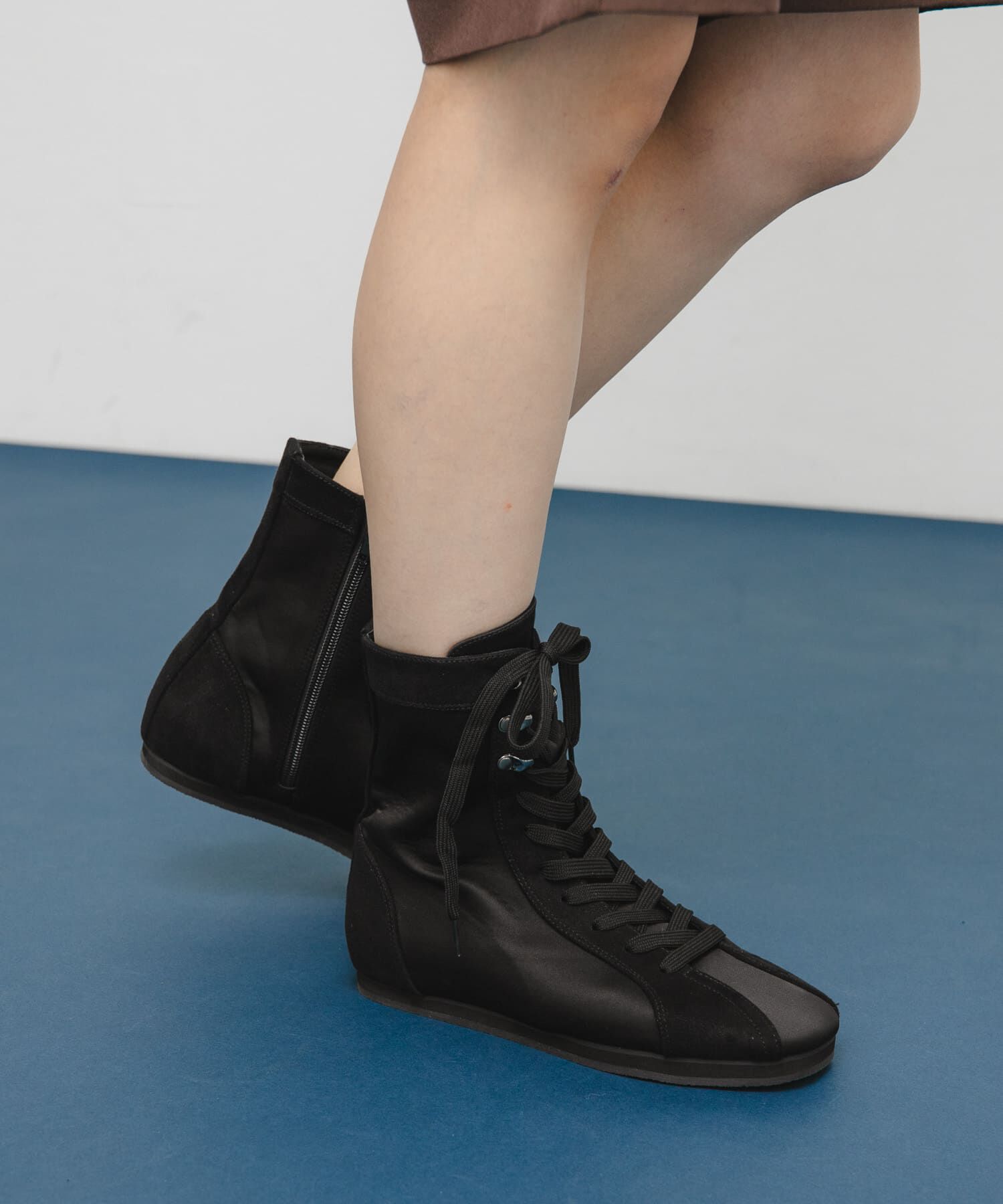  「レースアップハイカットスニーカー」|スニーカー|