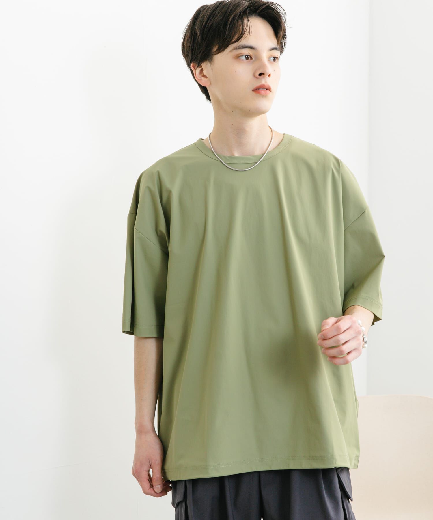 SENSE OF PLACE by URBAN RESEARCH「4WAYストレッチプルオーバーショートスリーブTシャツ」|Tシャツ・カットソー|