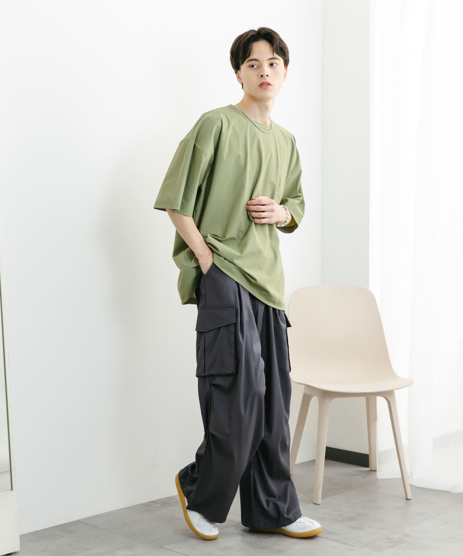 SENSE OF PLACE by URBAN RESEARCH「4WAYストレッチプルオーバーショートスリーブTシャツ」|Tシャツ・カットソー|