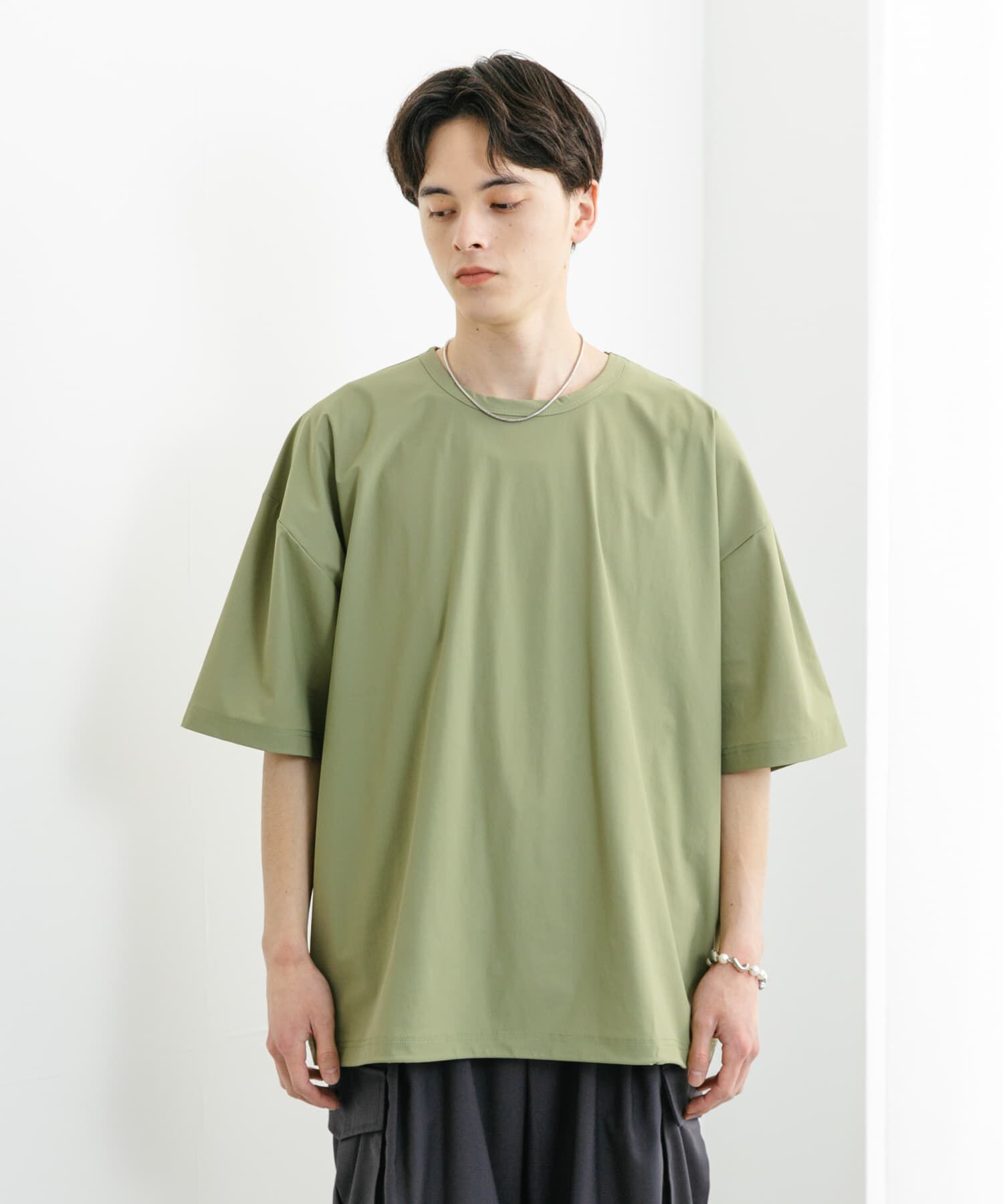 SENSE OF PLACE by URBAN RESEARCH「4WAYストレッチプルオーバーショートスリーブTシャツ」|Tシャツ・カットソー|