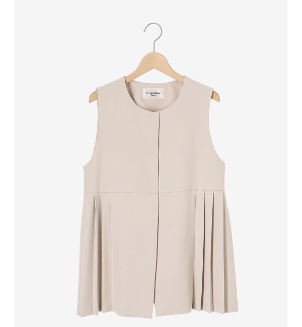  「《手洗い可能》ツインクロスサイドプリーツベスト」|その他|