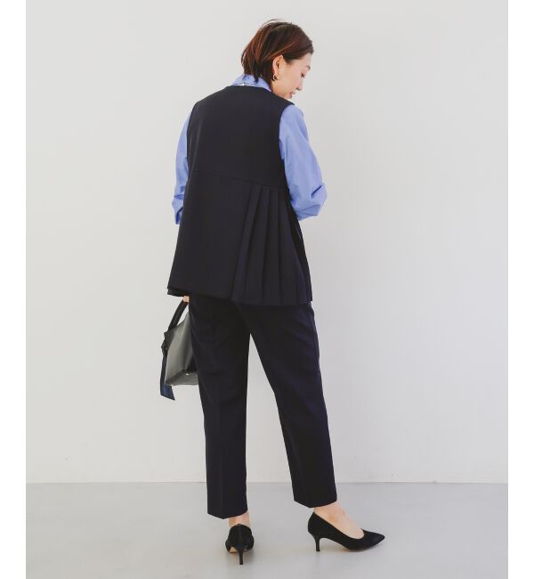  「《手洗い可能》ツインクロスサイドプリーツベスト」|その他|