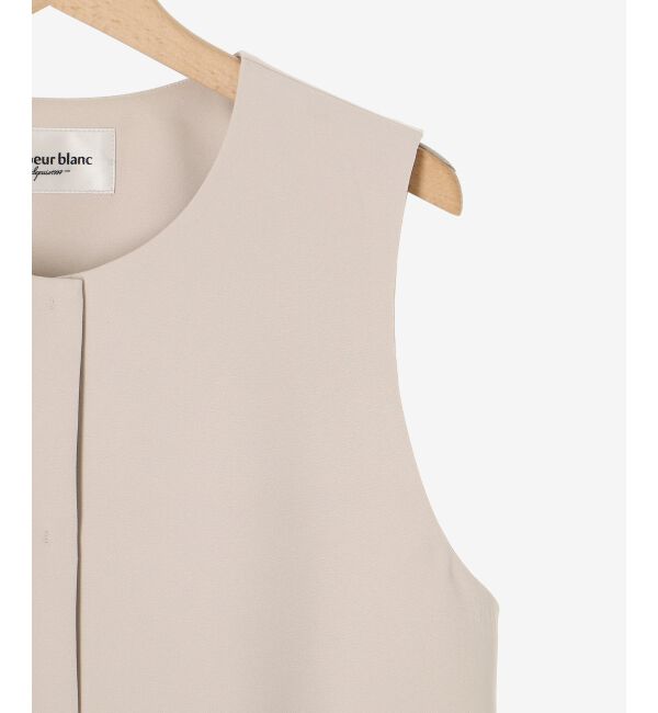  「《手洗い可能》ツインクロスサイドプリーツベスト」|その他|