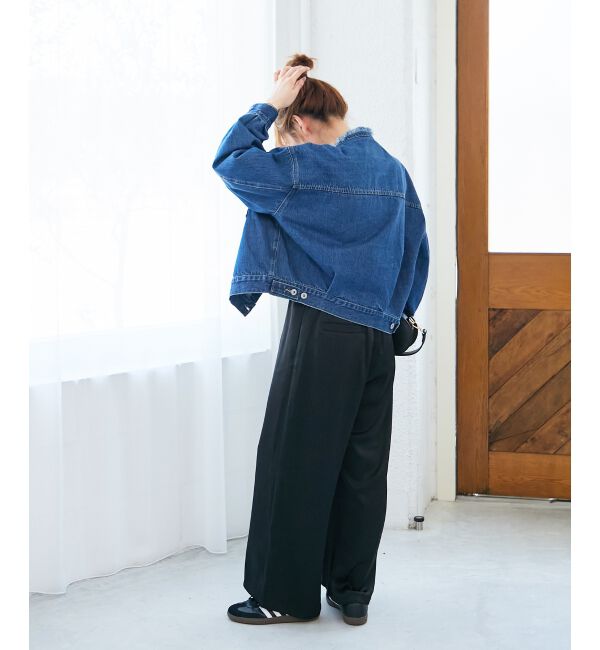  「ノーカラーデニムジャケット」|その他|