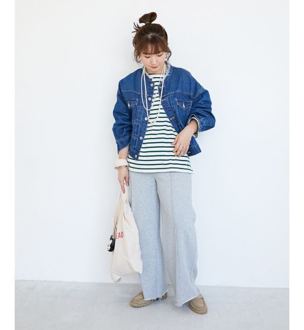  「ノーカラーデニムジャケット」|その他|