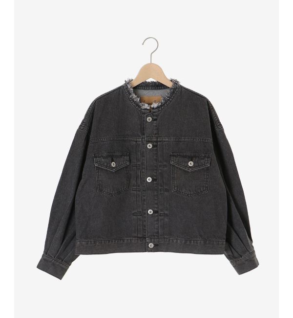  「ノーカラーデニムジャケット」|その他|