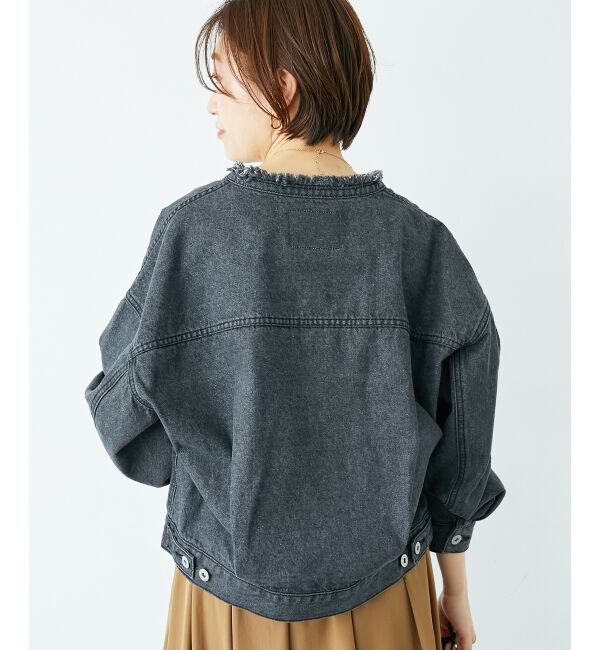  「ノーカラーデニムジャケット」|その他|