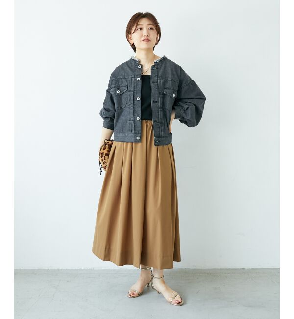  「ノーカラーデニムジャケット」|その他|