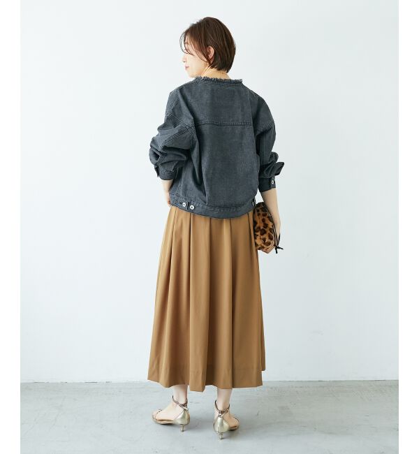  「ノーカラーデニムジャケット」|その他|