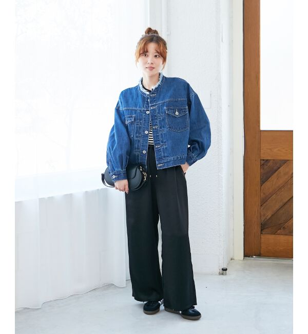  「ノーカラーデニムジャケット」|その他|