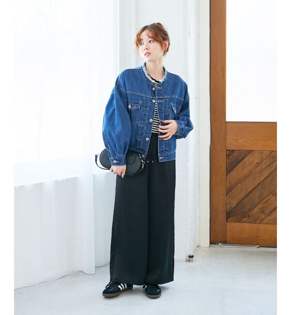  「ノーカラーデニムジャケット」|その他|