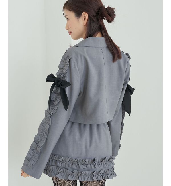 MAJESTICLEGON「ブローチセットホイップフリルジャケット」|その他|