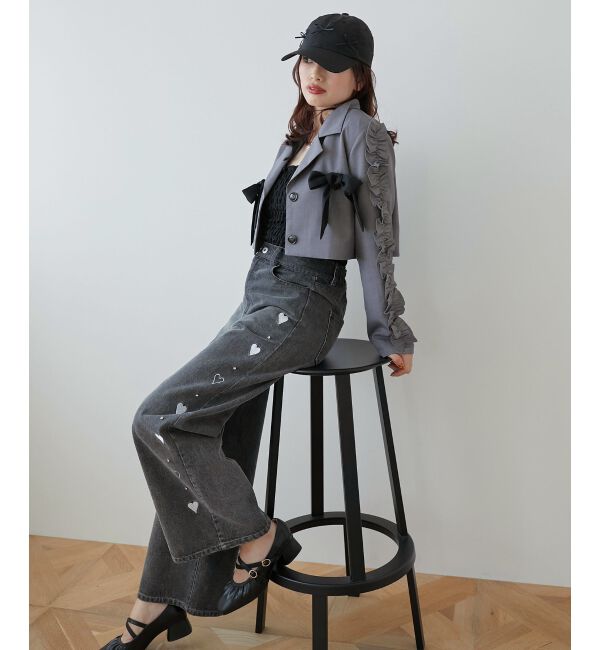 MAJESTICLEGON「ブローチセットホイップフリルジャケット」|その他|