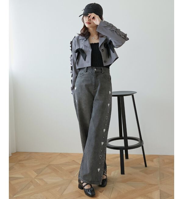 MAJESTICLEGON「ブローチセットホイップフリルジャケット」|その他|