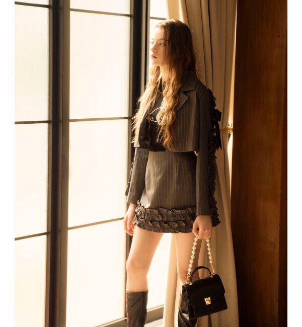 MAJESTICLEGON「ブローチセットホイップフリルジャケット」|その他|
