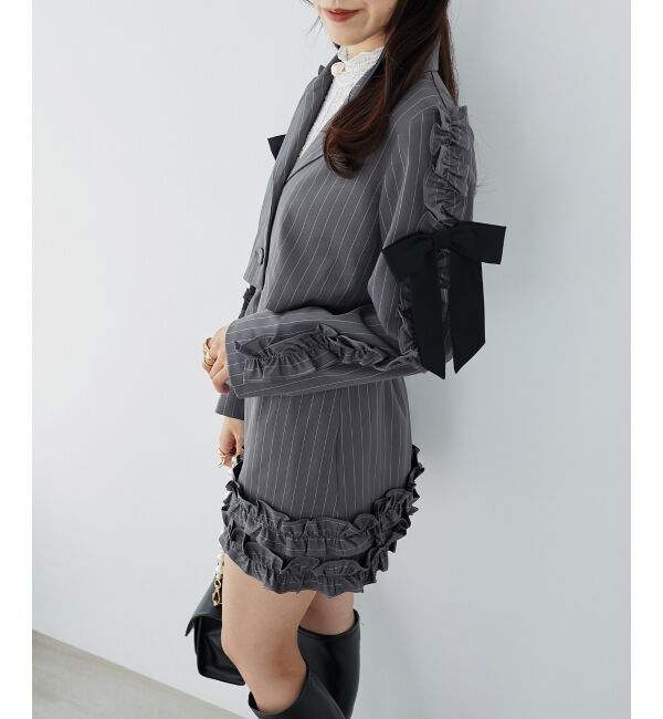 MAJESTICLEGON「ブローチセットホイップフリルジャケット」|その他|