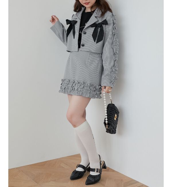 MAJESTICLEGON「ブローチセットホイップフリルジャケット」|その他|