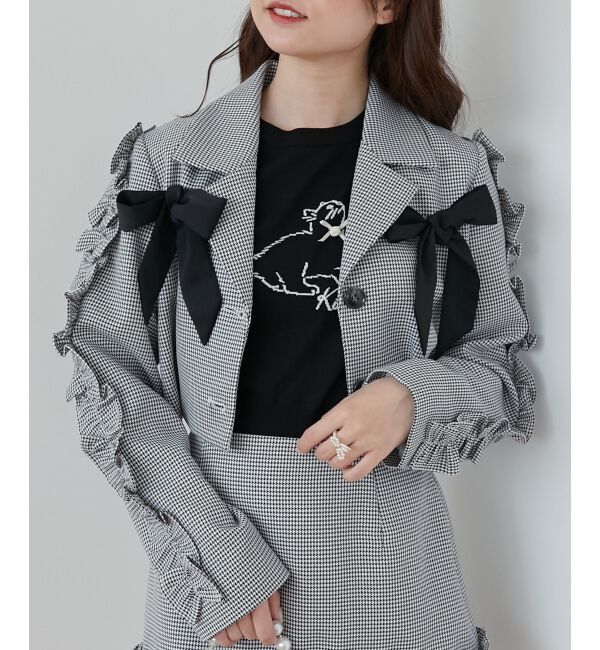 MAJESTICLEGON「ブローチセットホイップフリルジャケット」|その他|