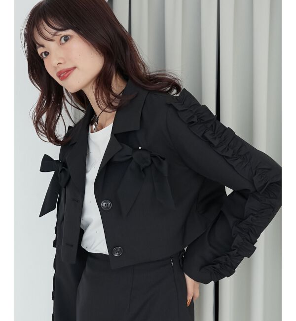 MAJESTICLEGON「ブローチセットホイップフリルジャケット」|その他|