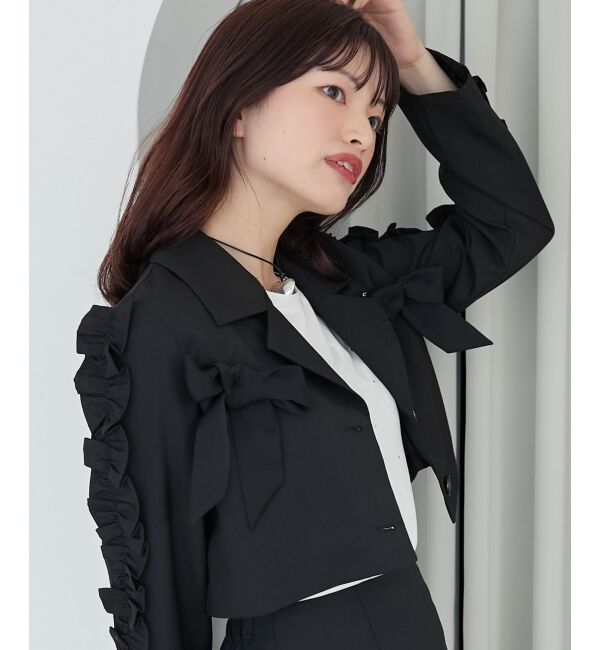 MAJESTICLEGON「ブローチセットホイップフリルジャケット」|その他|