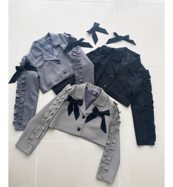 MAJESTICLEGON「ブローチセットホイップフリルジャケット」|その他|