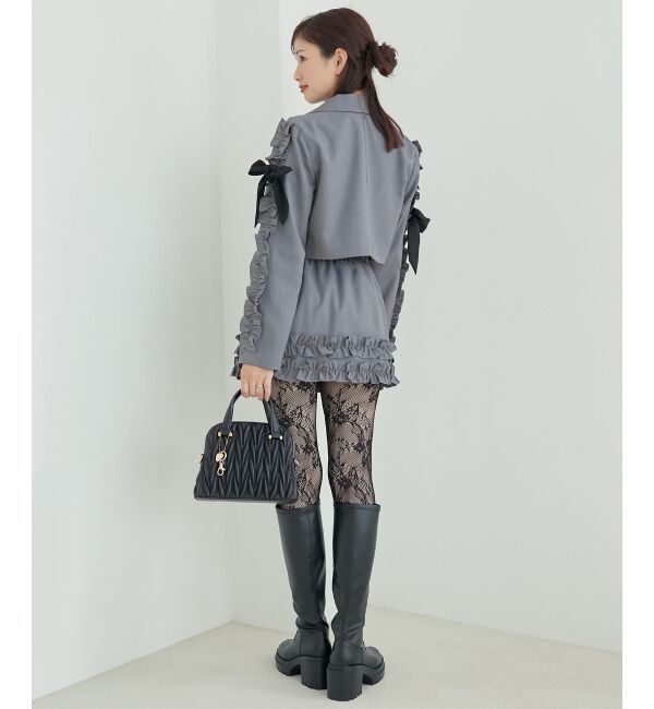 MAJESTICLEGON「ブローチセットホイップフリルジャケット」|その他|