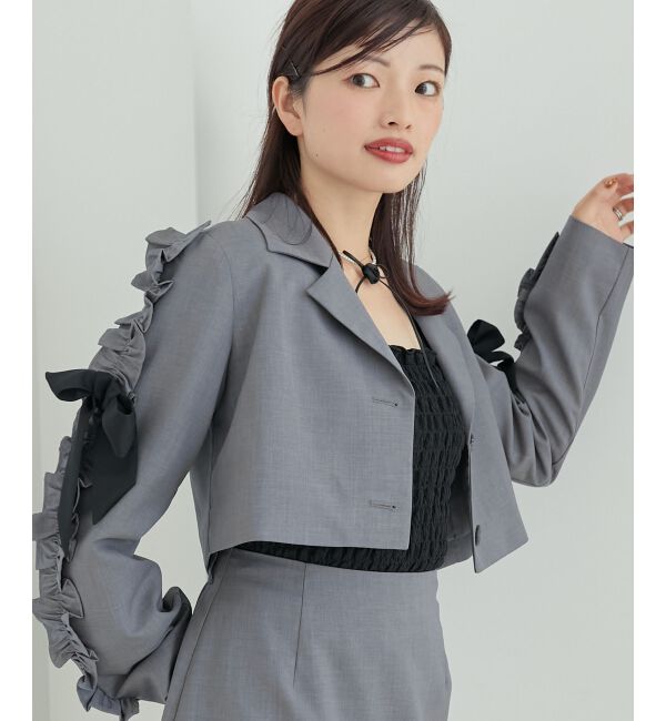 MAJESTICLEGON「ブローチセットホイップフリルジャケット」|その他|