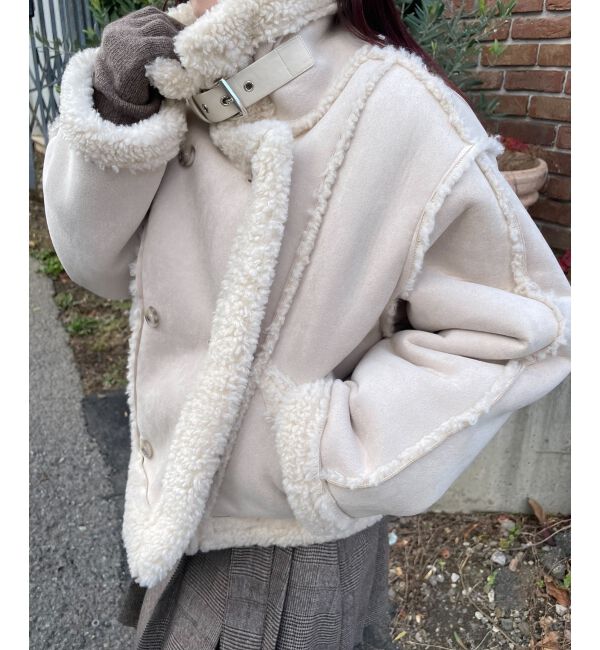 MAJESTICLEGON「もこもこボアショートジャケット」|その他|