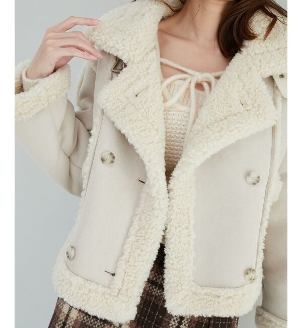 MAJESTICLEGON「もこもこボアショートジャケット」|その他|