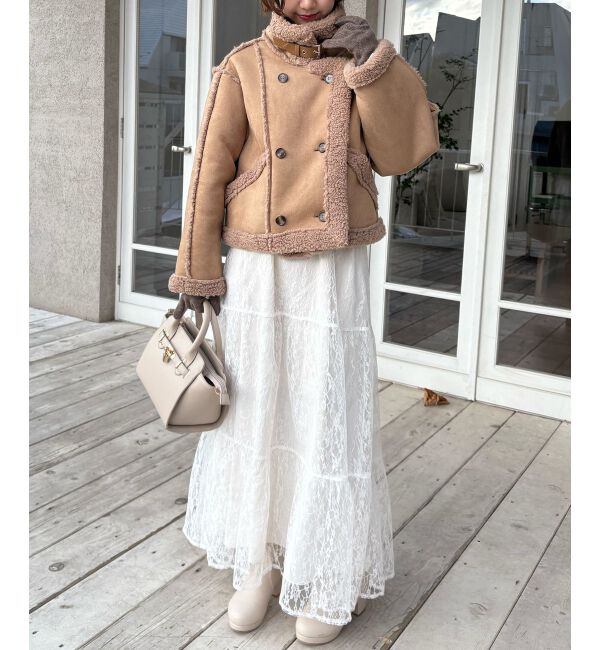 MAJESTICLEGON「もこもこボアショートジャケット」|その他|