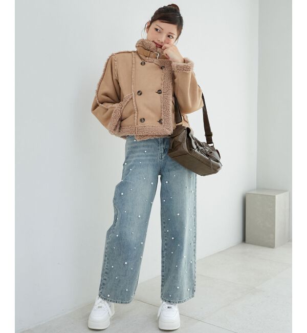 MAJESTICLEGON「もこもこボアショートジャケット」|その他|