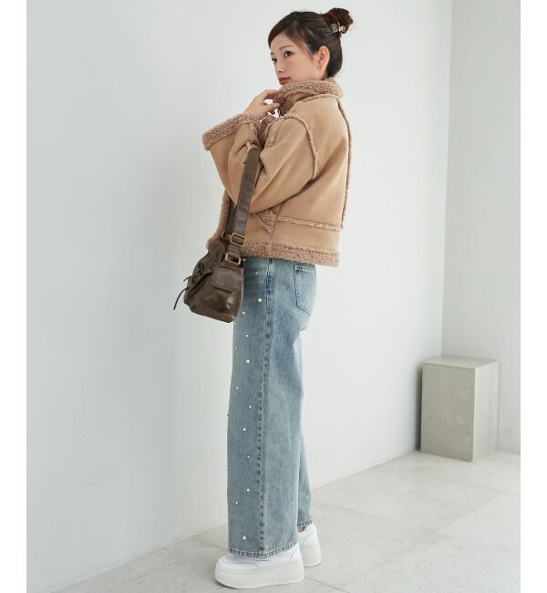 MAJESTICLEGON「もこもこボアショートジャケット」|その他|