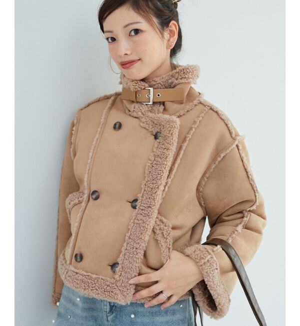 MAJESTICLEGON「もこもこボアショートジャケット」|その他|