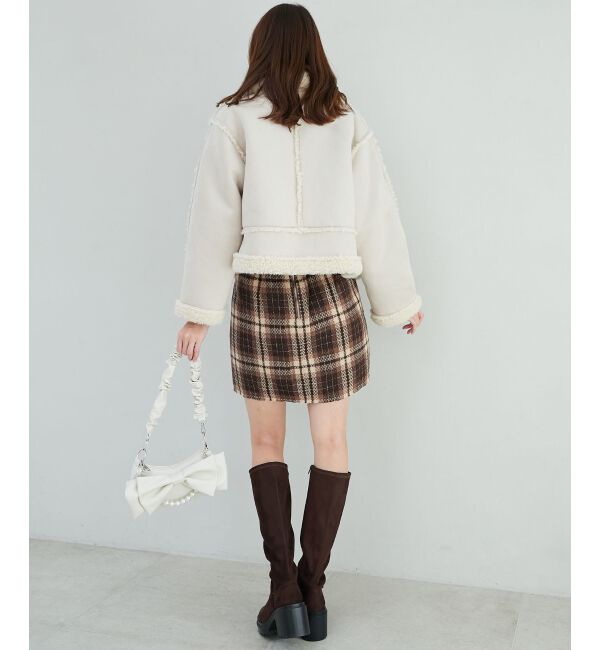 MAJESTICLEGON「もこもこボアショートジャケット」|その他|