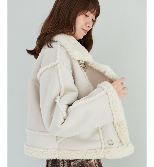 MAJESTICLEGON「もこもこボアショートジャケット」|その他|