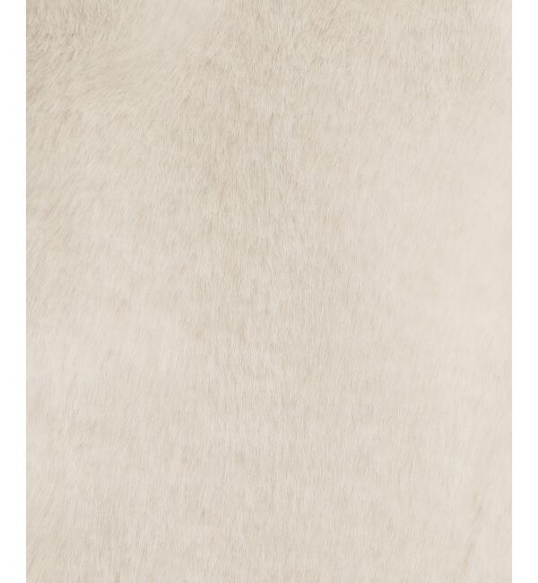  「ビット付きフワフワショートコート」|その他|