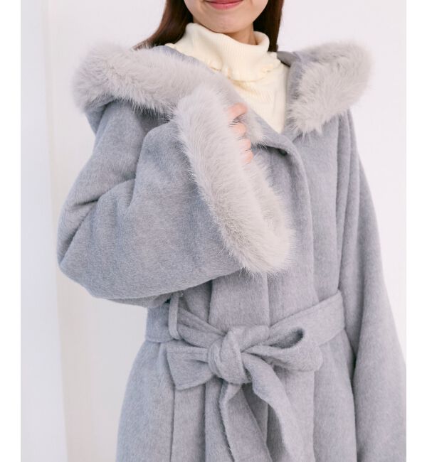  「フード付マルチwayフェイクファーコート」|その他|