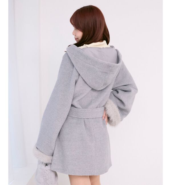  「フード付マルチwayフェイクファーコート」|その他|