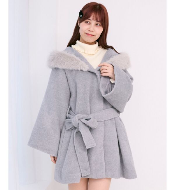  「フード付マルチwayフェイクファーコート」|その他|