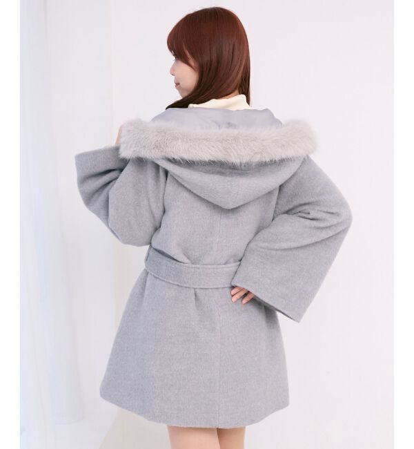  「フード付マルチwayフェイクファーコート」|その他|