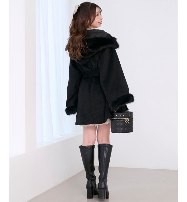  「フード付マルチwayフェイクファーコート」|その他|