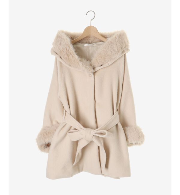  「フード付マルチwayフェイクファーコート」|その他|