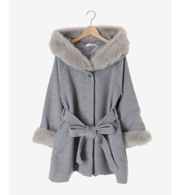  「フード付マルチwayフェイクファーコート」|その他|