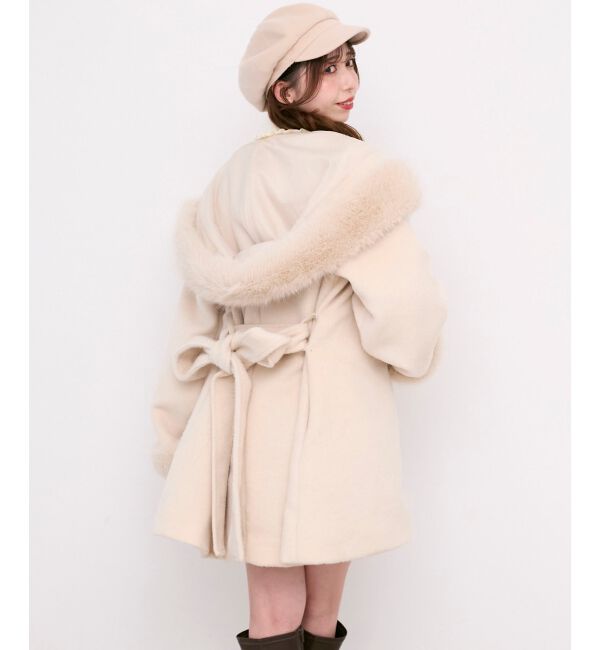  「フード付マルチwayフェイクファーコート」|その他|