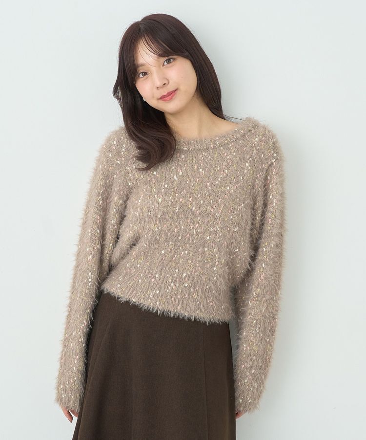 earth music&ecology「ジャンボノットシャギーニットプルオーバー」|ニット・セーター|